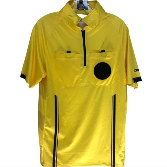 KWIK GOAL OFFICIAL REFEREE JERSEY - YELLOW YL - Picture 1 of 5